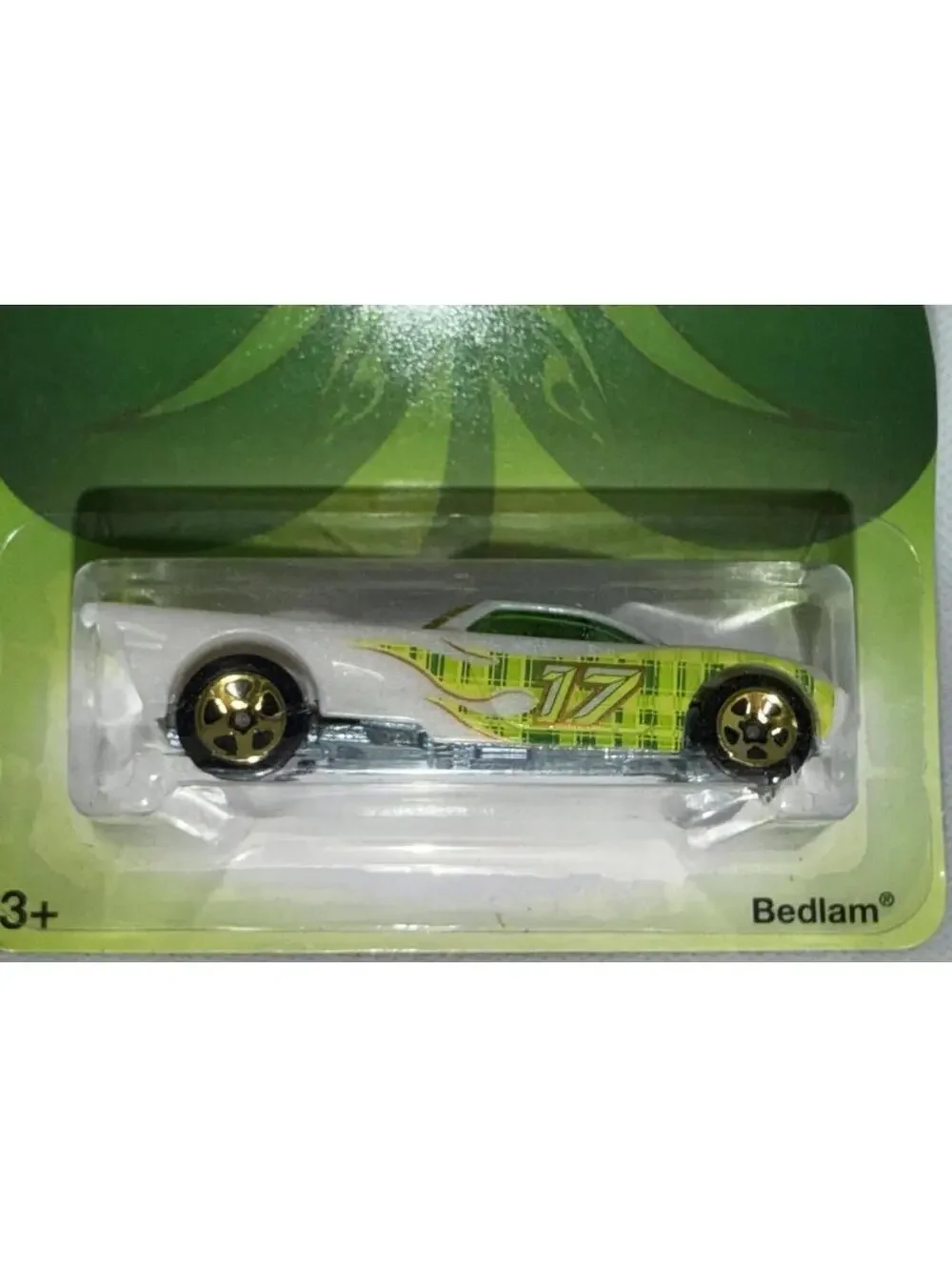 Hot Wheels Bedlam Clover Cars White Die-Cast Car 2007 #17 St Pattys Day